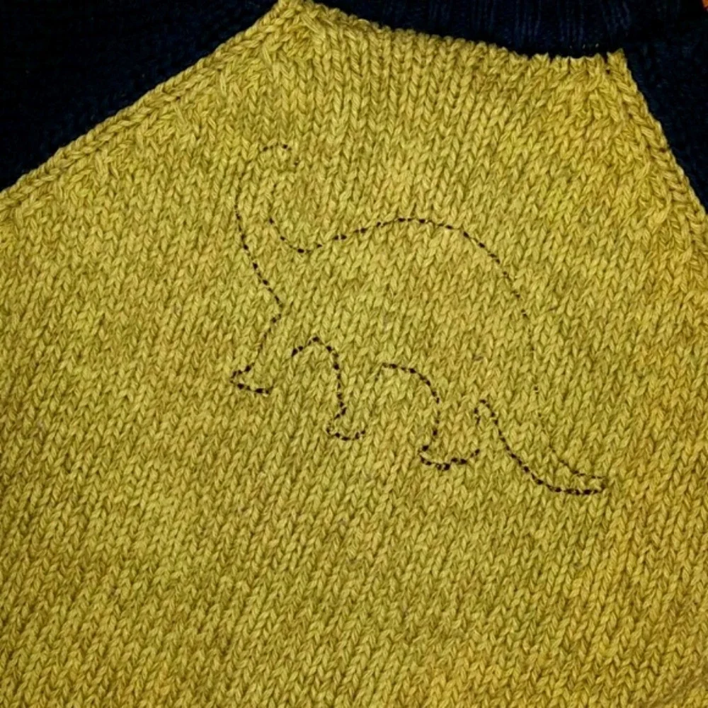 Second‎ Steps 18M Boy Green and Navy Dinosaur Sweater Zip Jacket